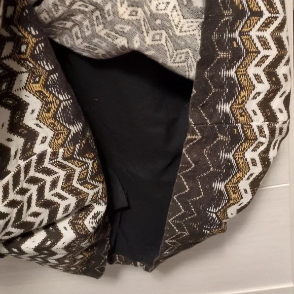 Madewell brown And Tan patterned short sleeve dress size 12 - Picture 4 of 6